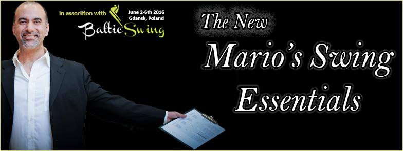 Mario's Swing Essentials - Thurs 2nd & Fri 3rd June 2016