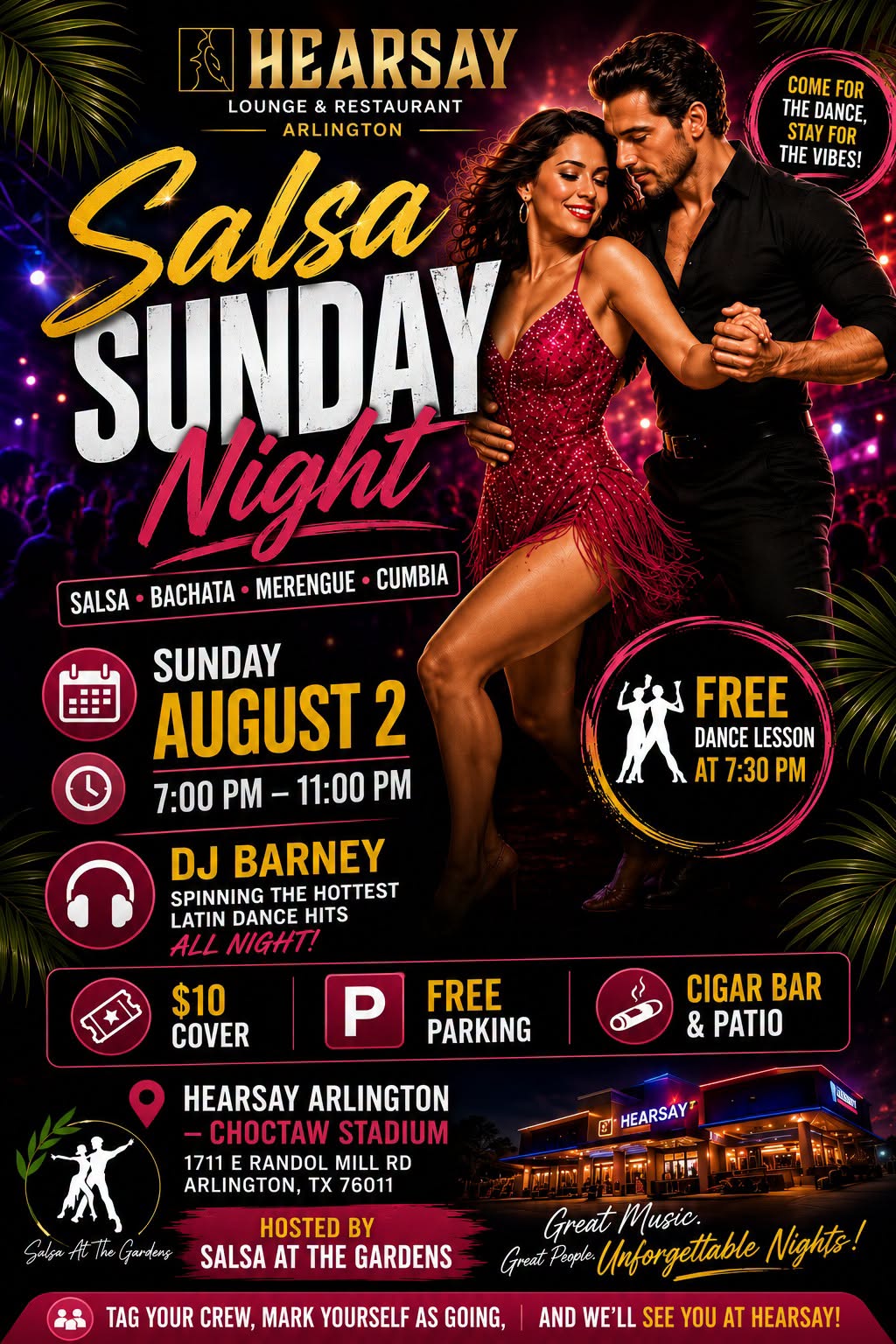 Salsa Sunday Night @ Hearsay Arlington