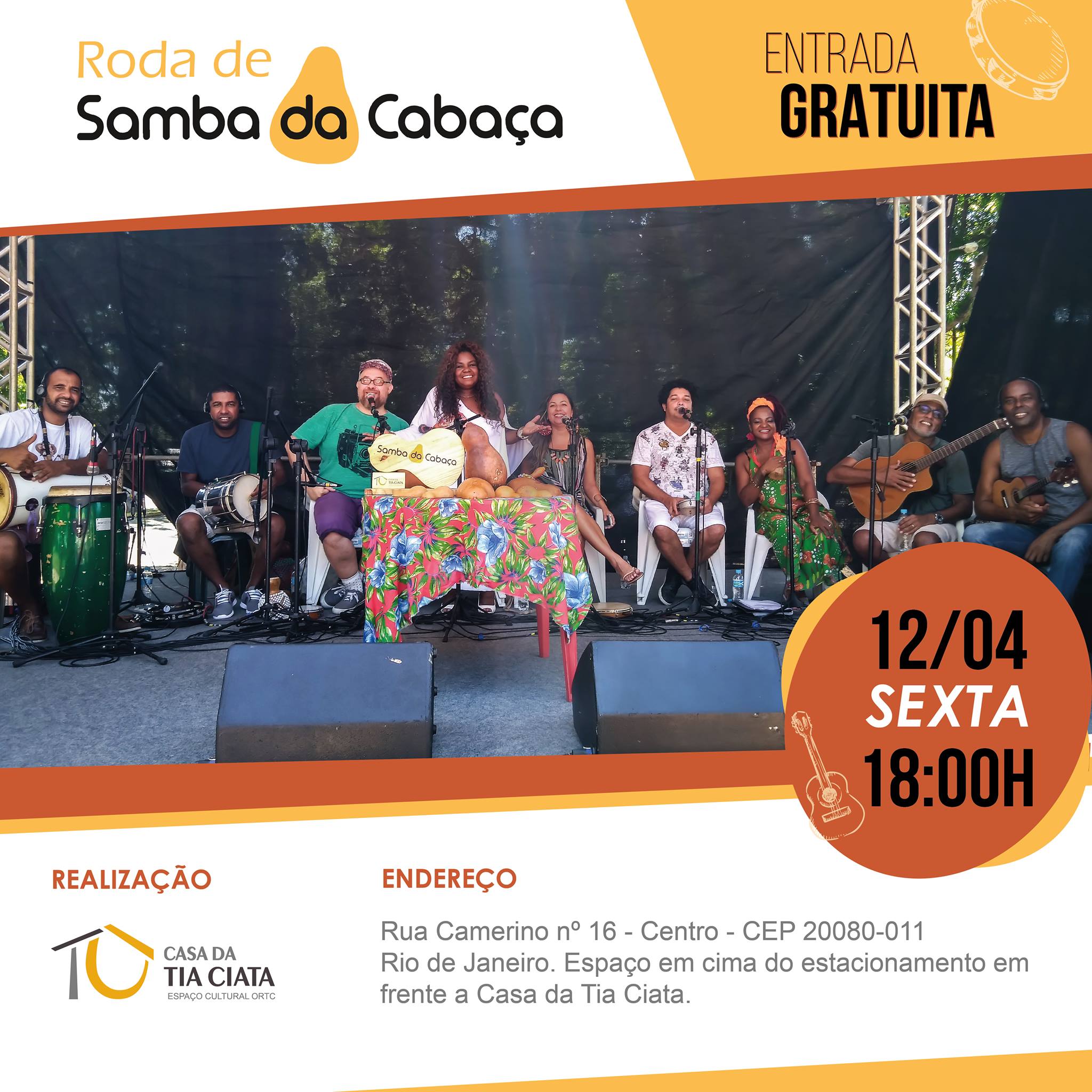 Roda de Samba da Cabaça - Entrada Gratuita