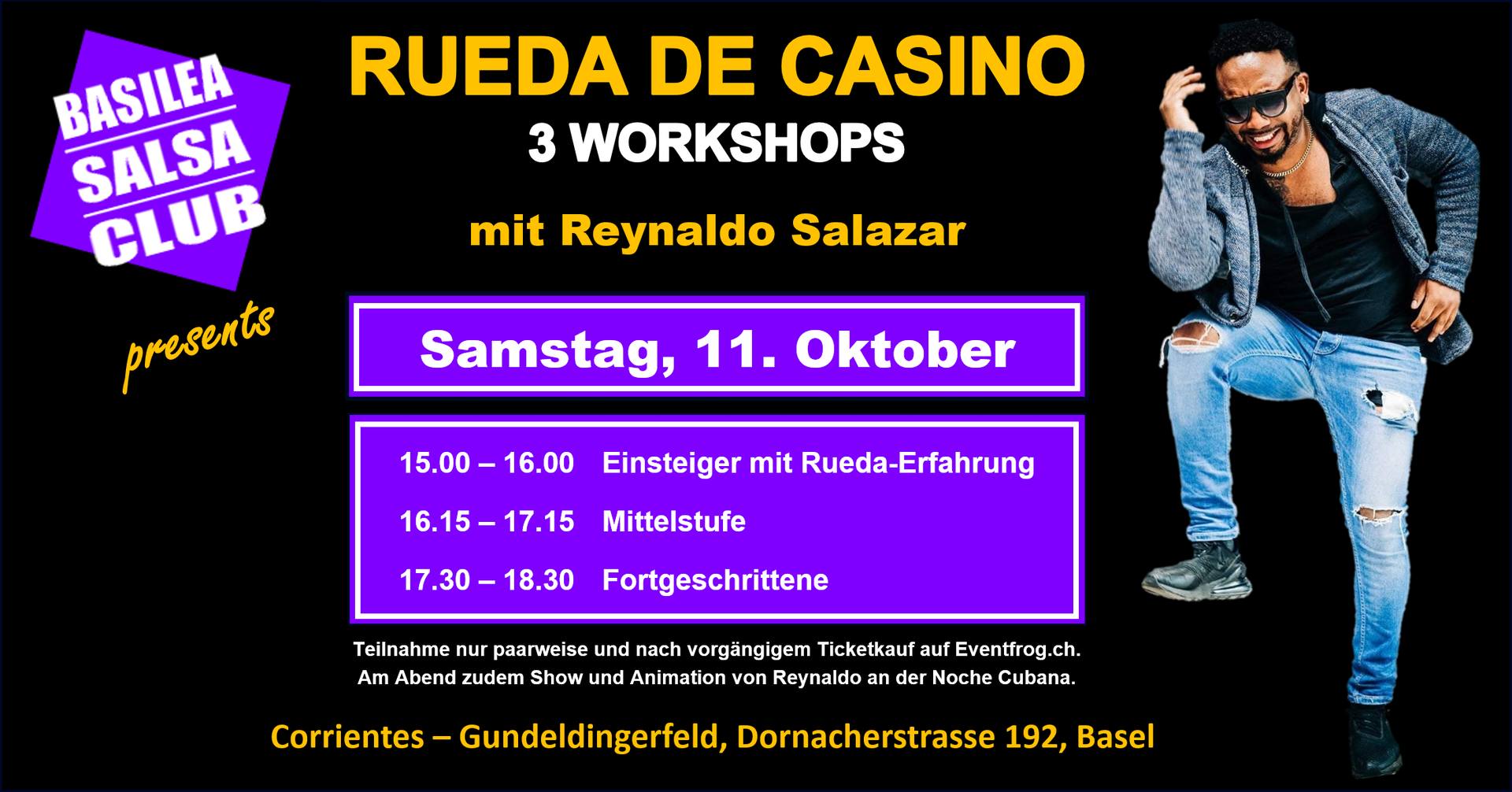 3 RUEDA DE CASINO Workshops mit Reynaldo Salazar