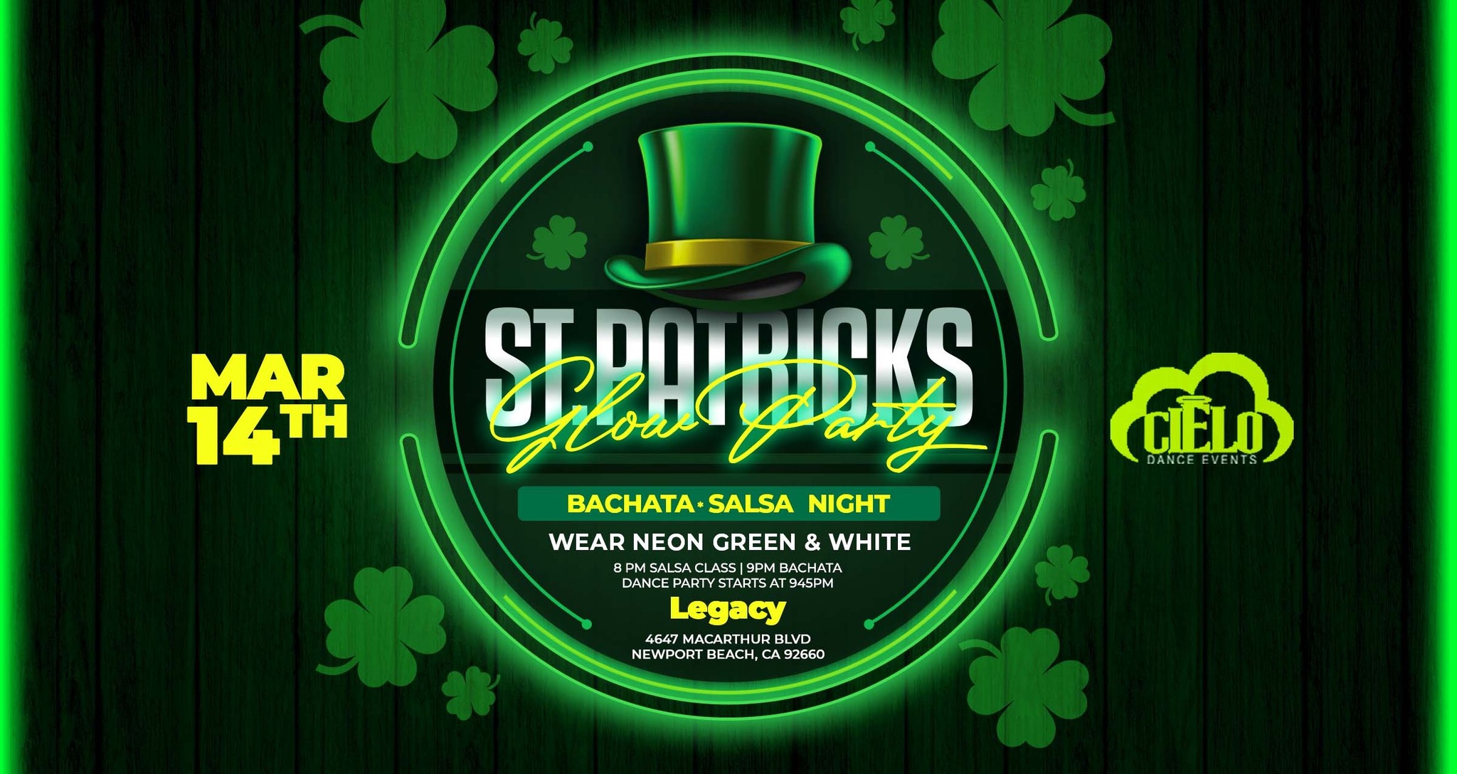 St. Patricks Glow Party@Legacy March 14