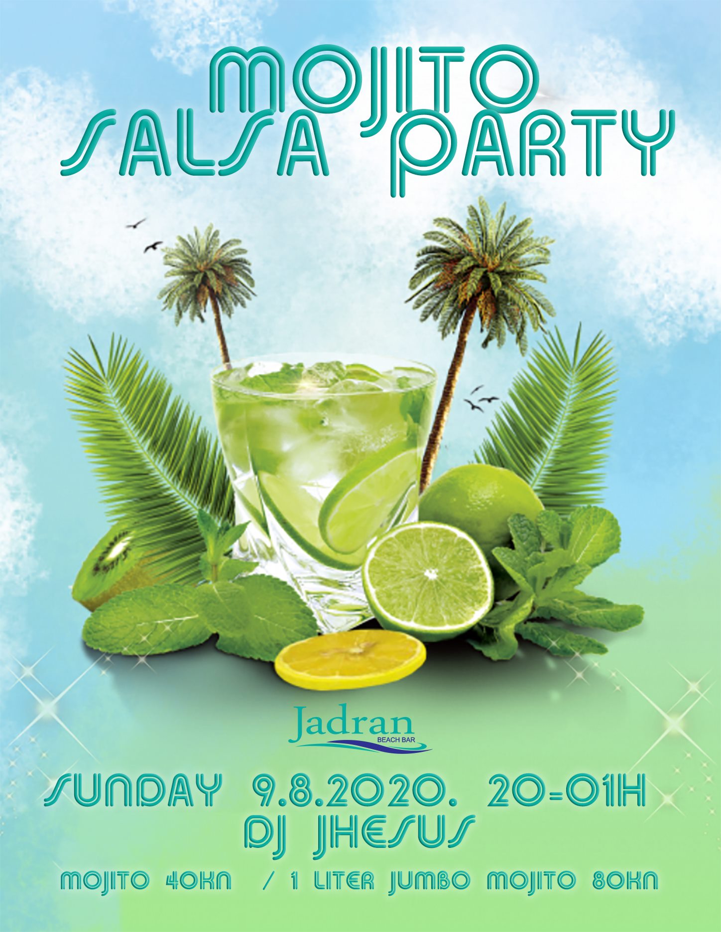 Mojito Sunset Salsa Party Split