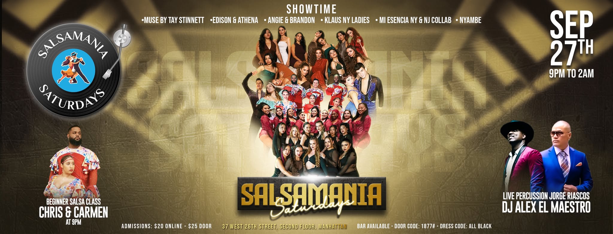 SALSAMANIA SATURDAYS SALSA SOCIAL SEPTEMBER 27