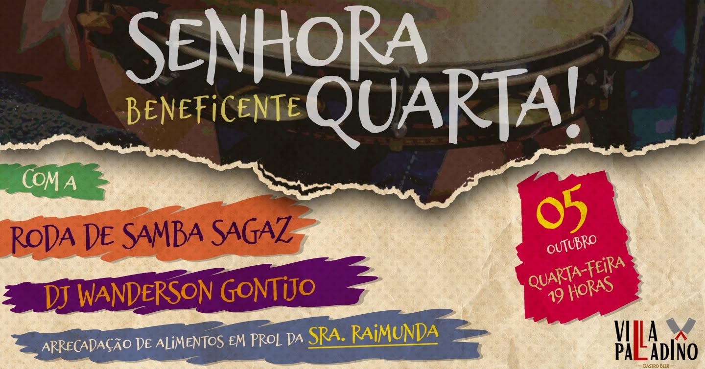 SENHORA QUARTA Beneficente com a RODA DE SAMBA SAGAZ