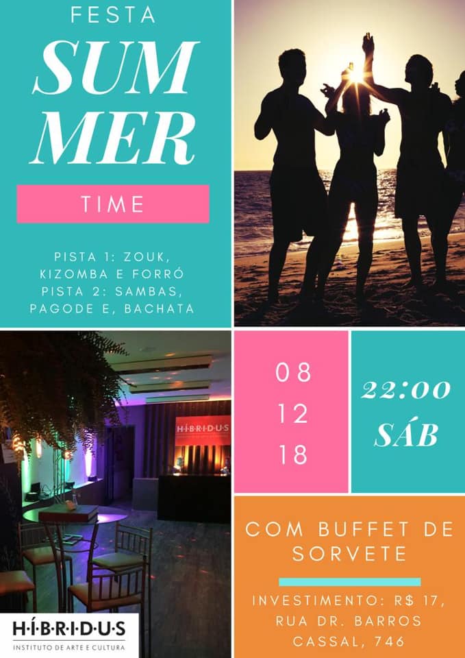 Festa Summer Time c Buffet de Sorvete