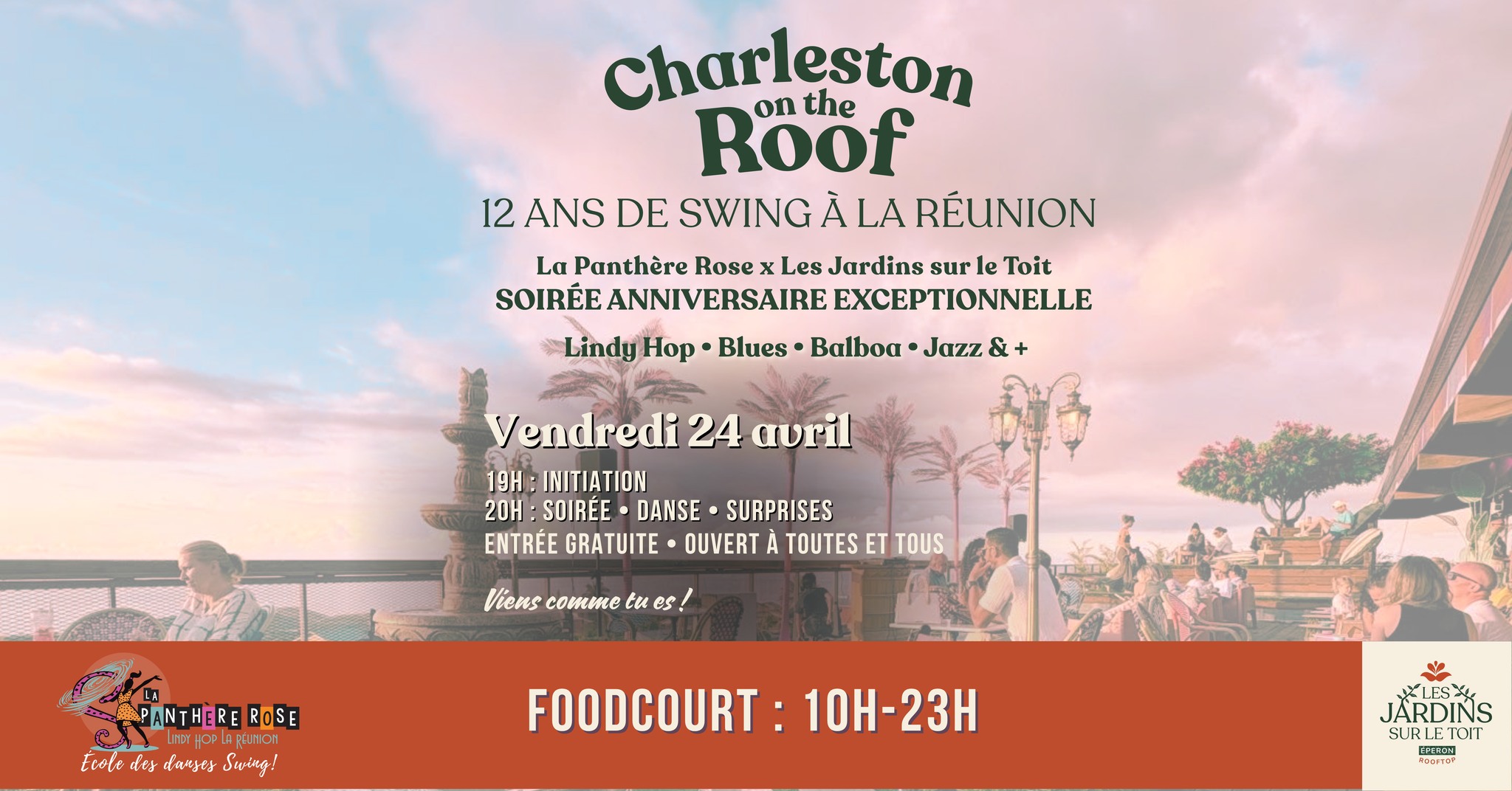 Soirée SWING • Charleston on the Roof ven. 24 avril