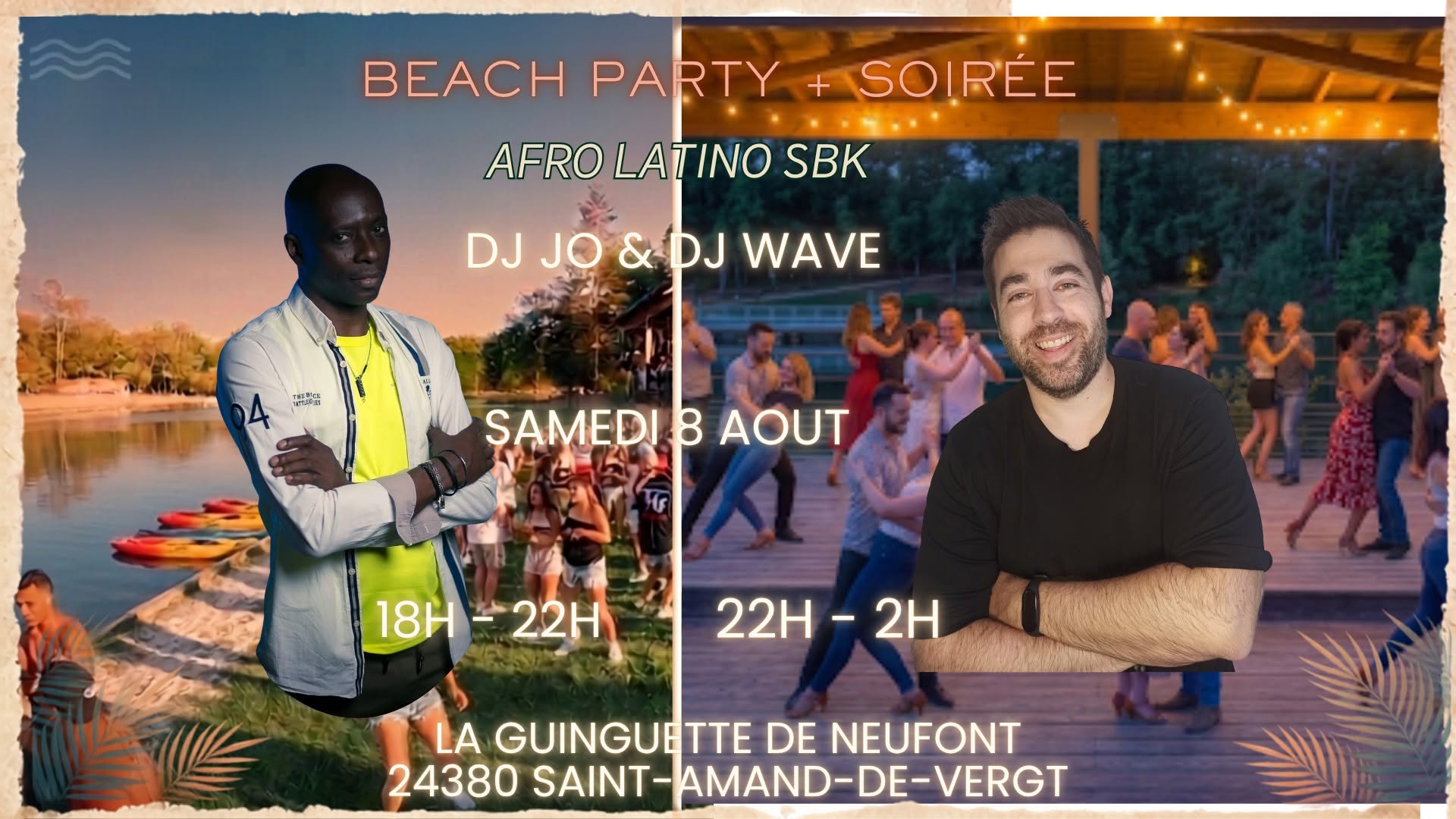 🌟 VIBREZ AU BORD DE L'EAU : L'AFTER BEACH AFRO LATINO & SOIRÉE SBK DE VOTRE ÉTÉ à Neufont 🎶