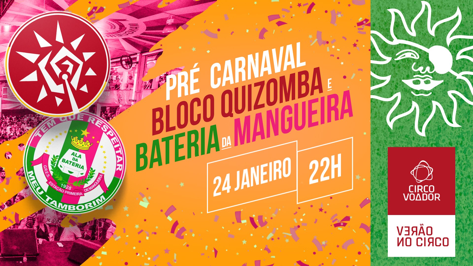 Bloco Quizomba e Bateria da Mangueira :: Verão no Circo
