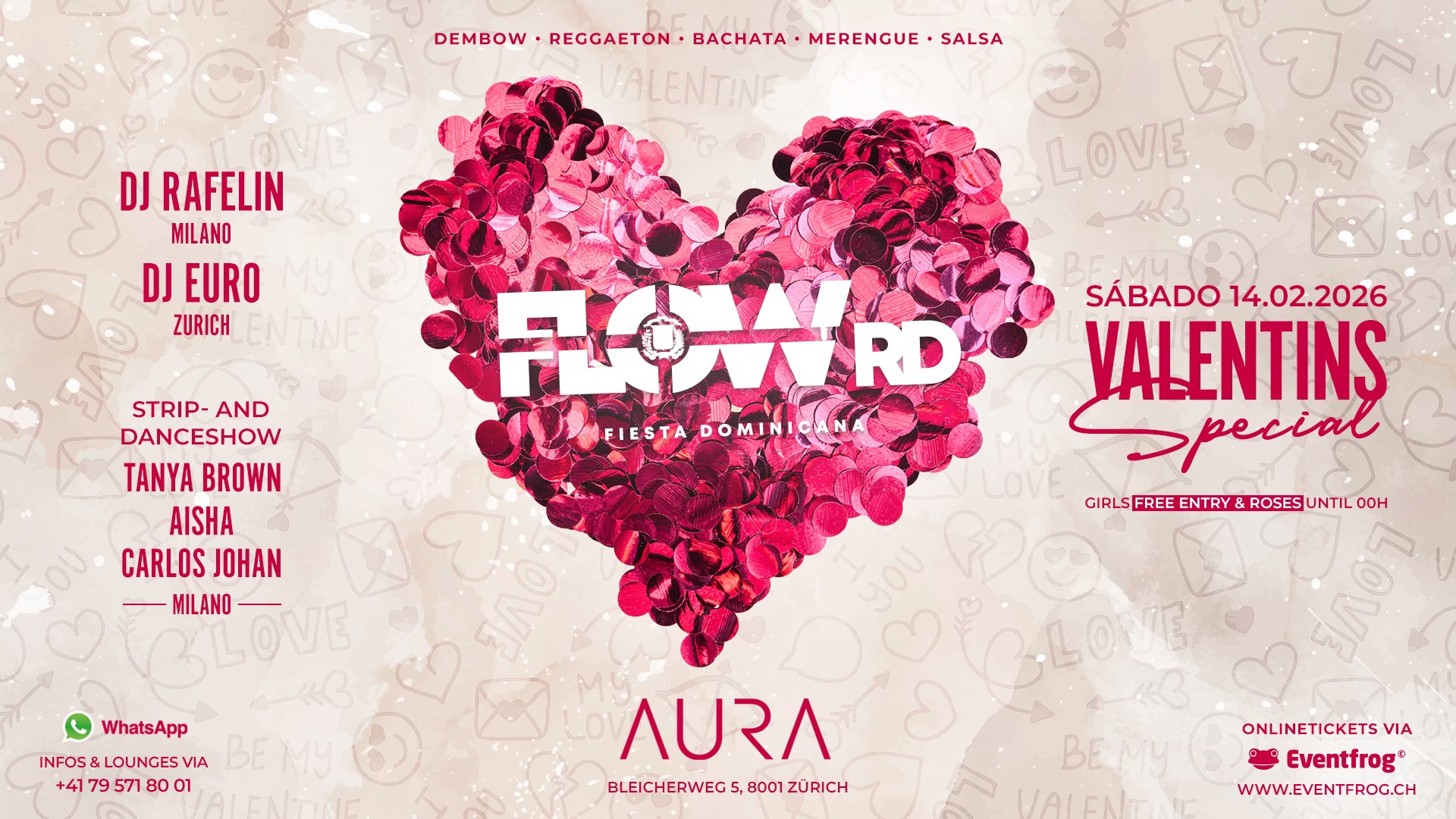FLOW RD • VALENTINE SPECIAL • AURA CLUB