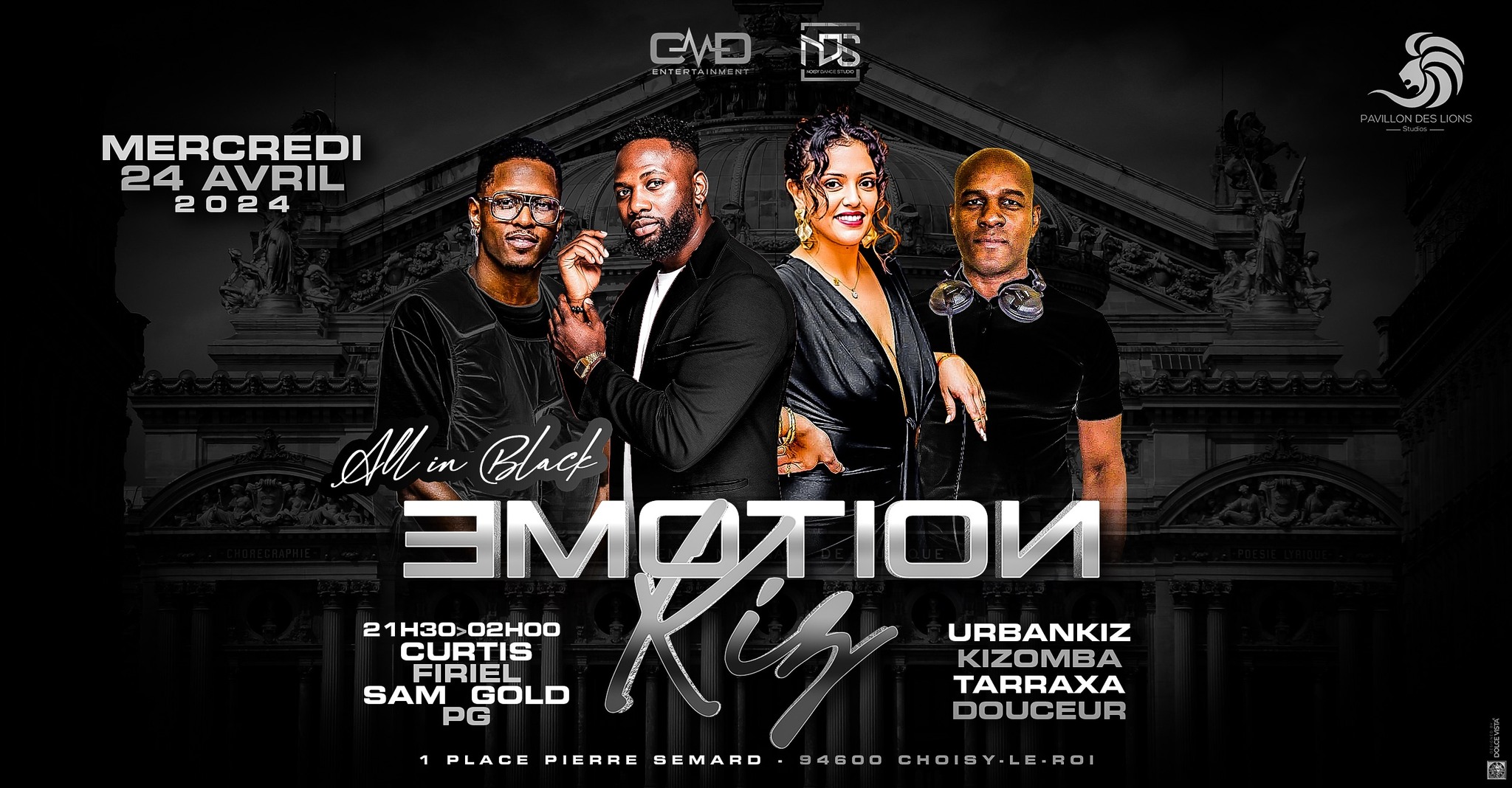EMOTION KIZ - 24 avril- All Black