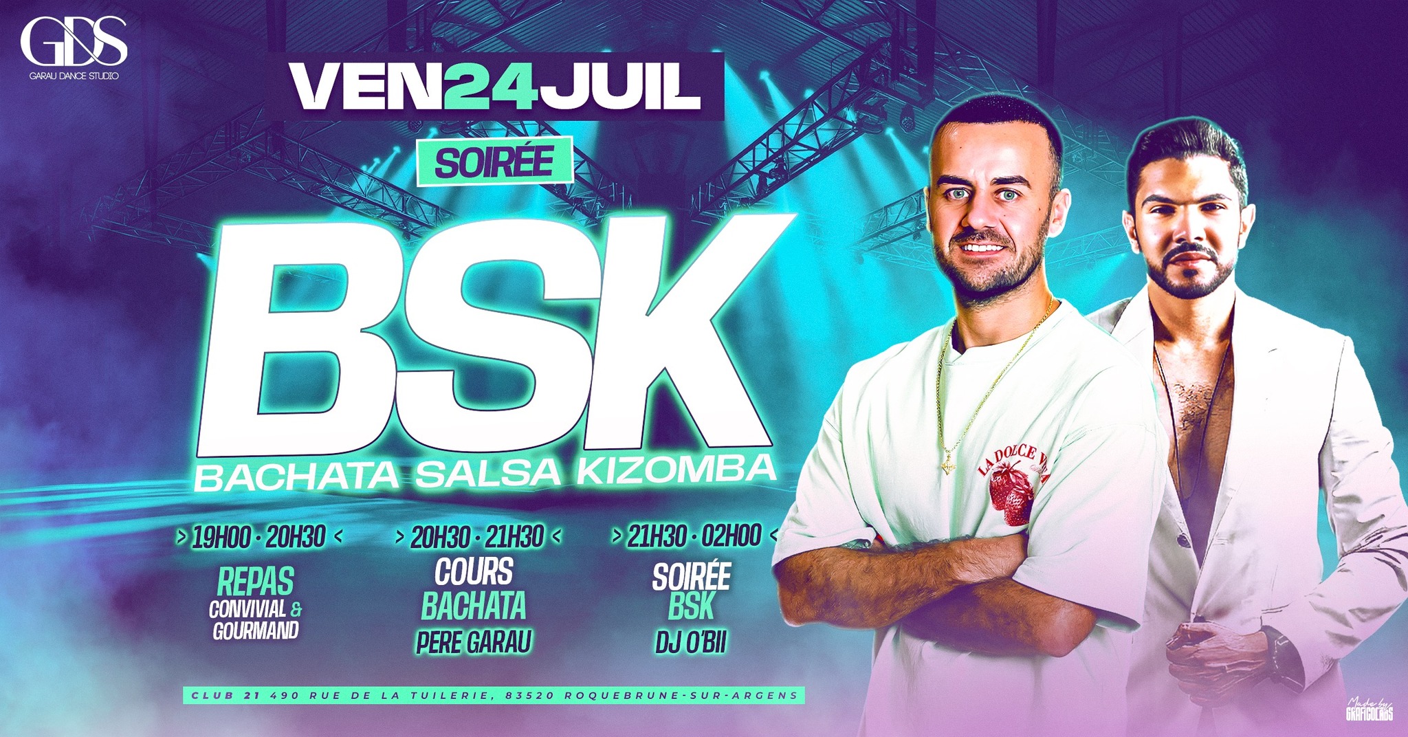 ✨ SOIRÉE BSK 🩵 CLUB 21 Roquebrune