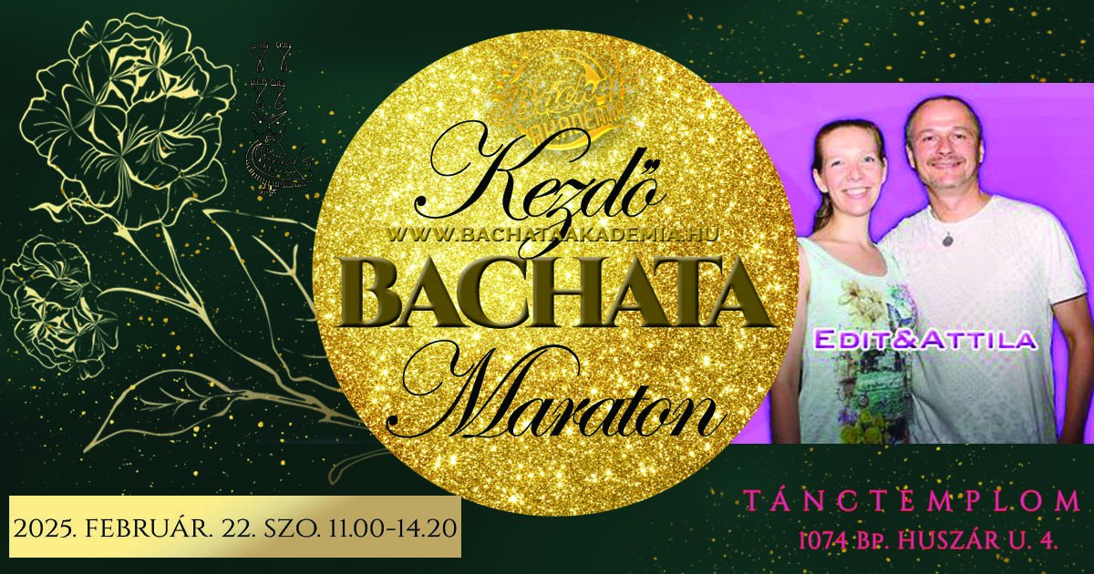 Bachata Maraton Kezdőknek - Intenzív Szombati Bachata Tanfolyam