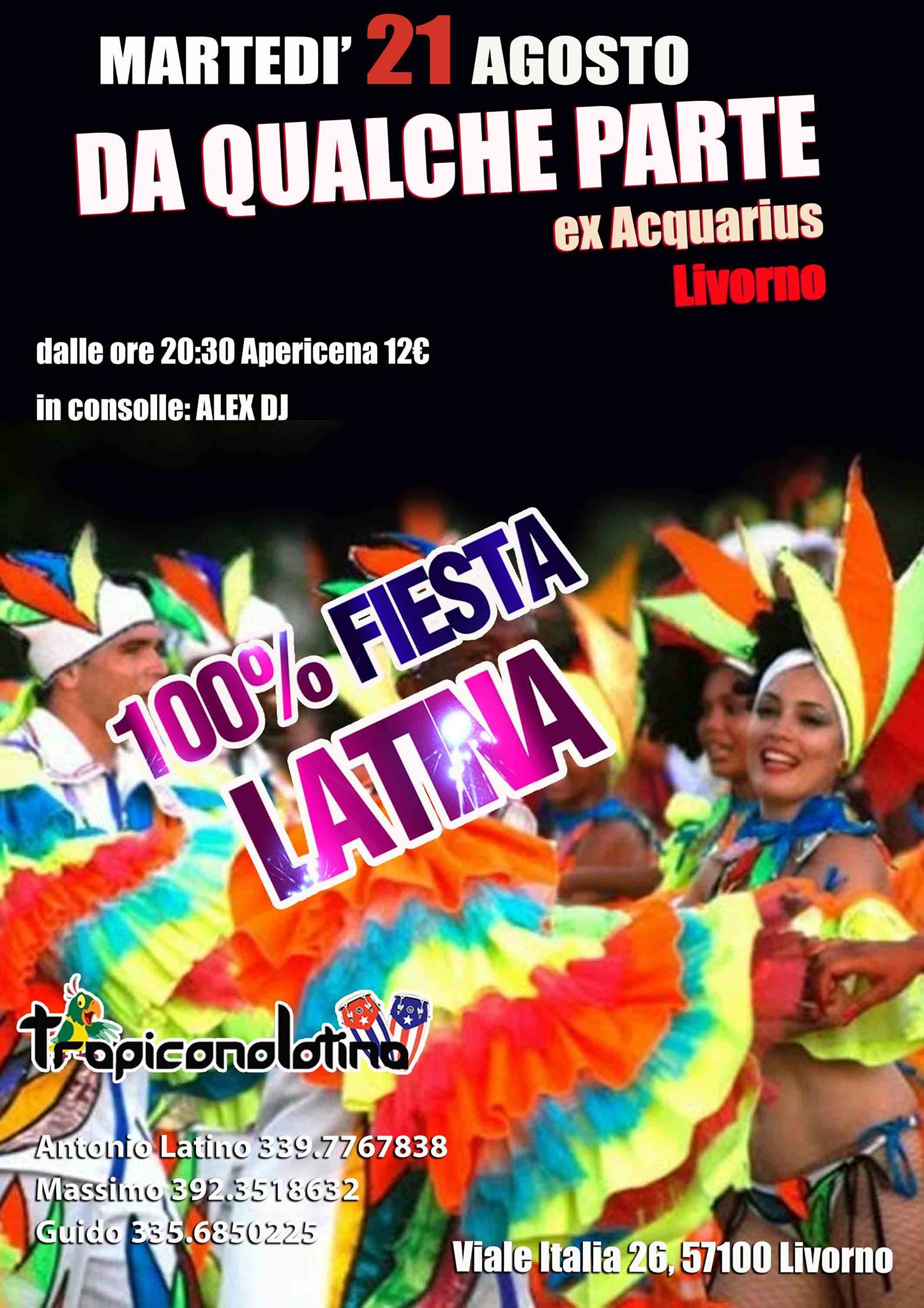 FESTA Latina il Martedi Latino a Livorno