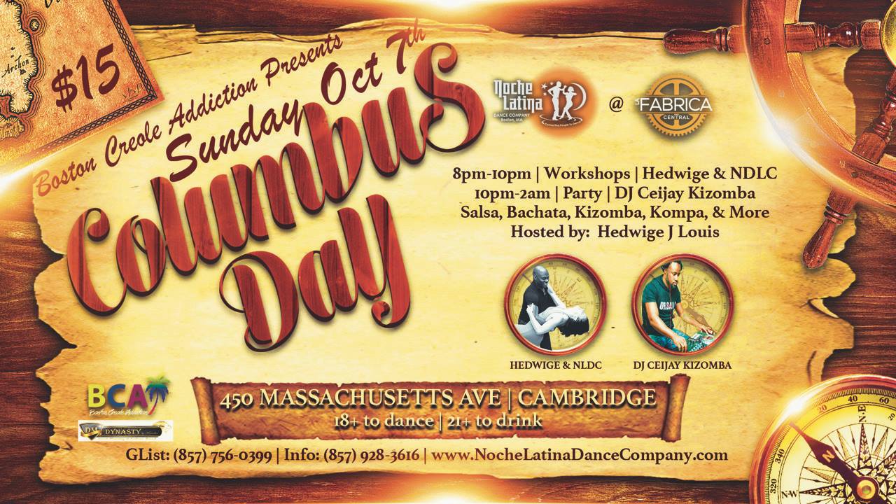 Columbus Day*Salsa*Bachata*Kizomba*PARTY@LaFabrica