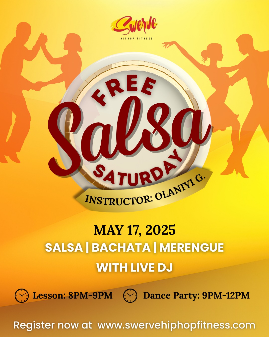 Saturday May 17th Free Salsa Social