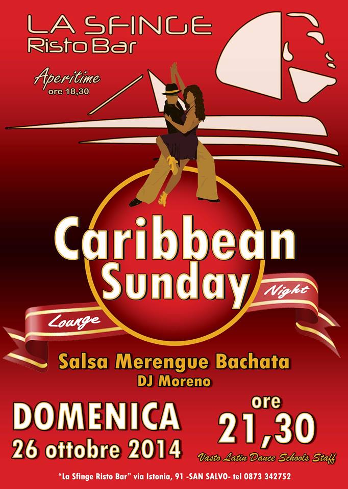 LA SFINGE . . . C A R I B B E A N . . . lounge S U N D A Y night (2)