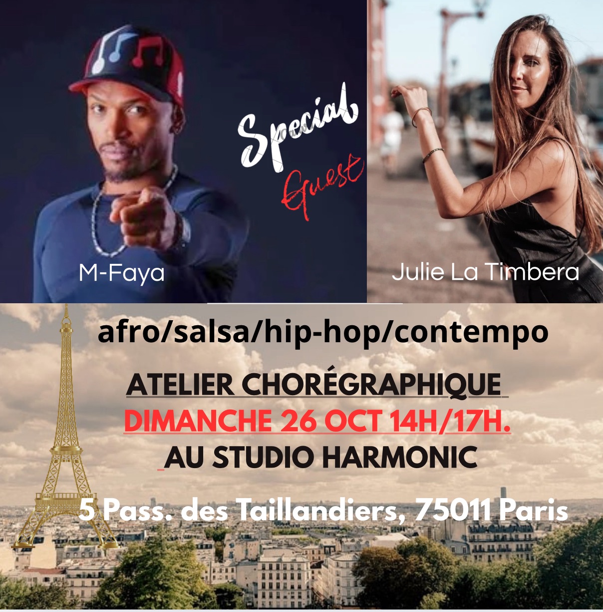 Atelier chorégraphique au(Studio Harmonic)