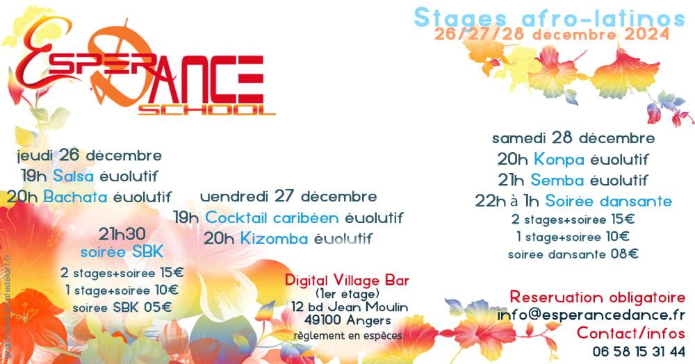 STAGES DE NOËL + SOIRÉE SBK AU DVB