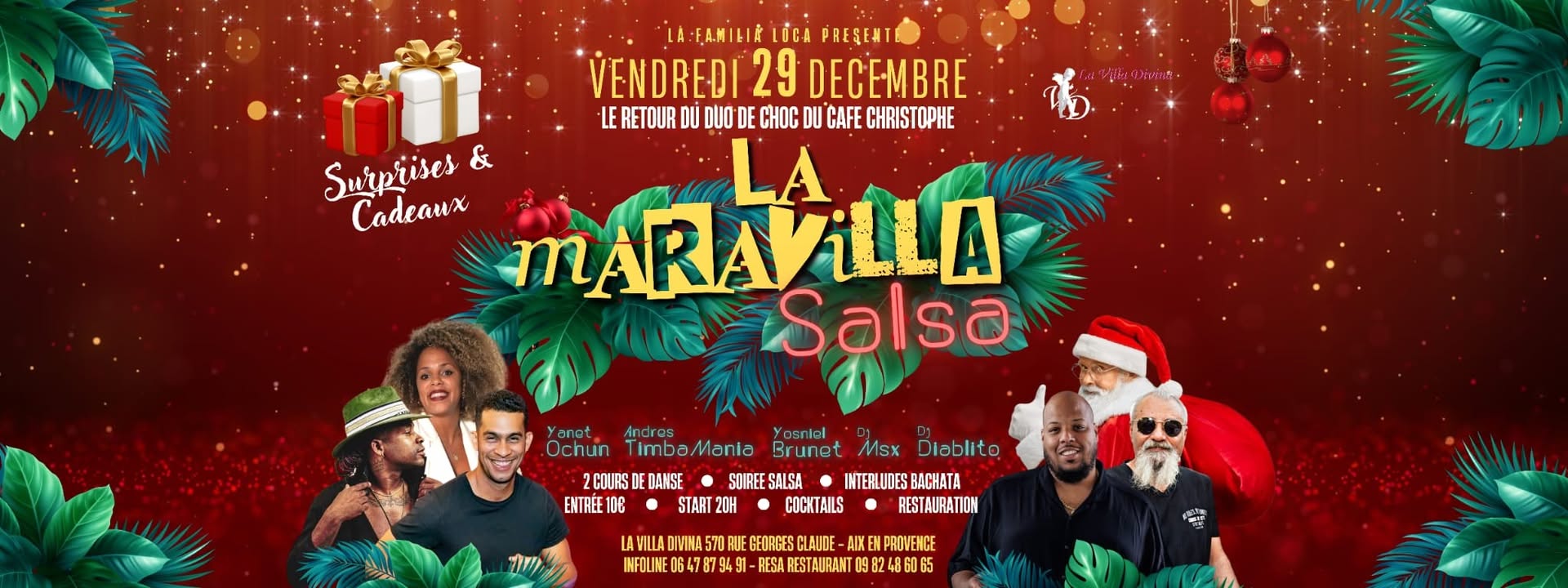 Vos Vendredi Maravilla Salsa 29 Decembre