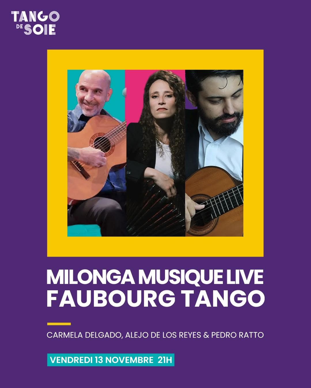 Milonga musique live avec Faubourg Tango