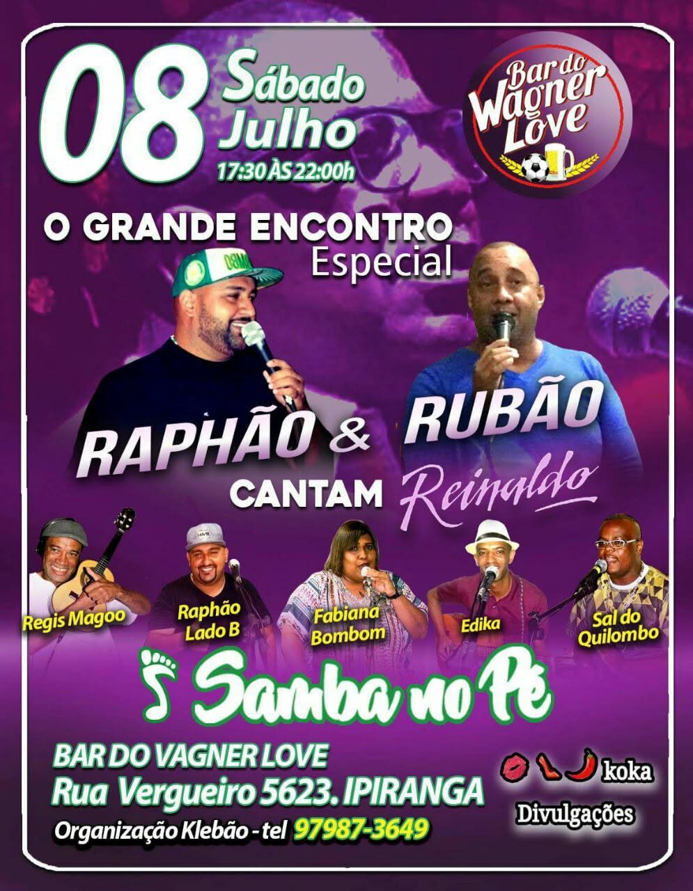 O SAMBA MAIS COMENTADO DO MOMENTO BAR DO WAGNER LOVE
