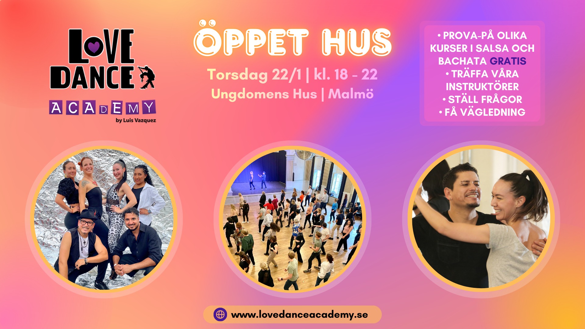 Love Dance Academy's öppet hus • gratis & öppet för alla • Malmö