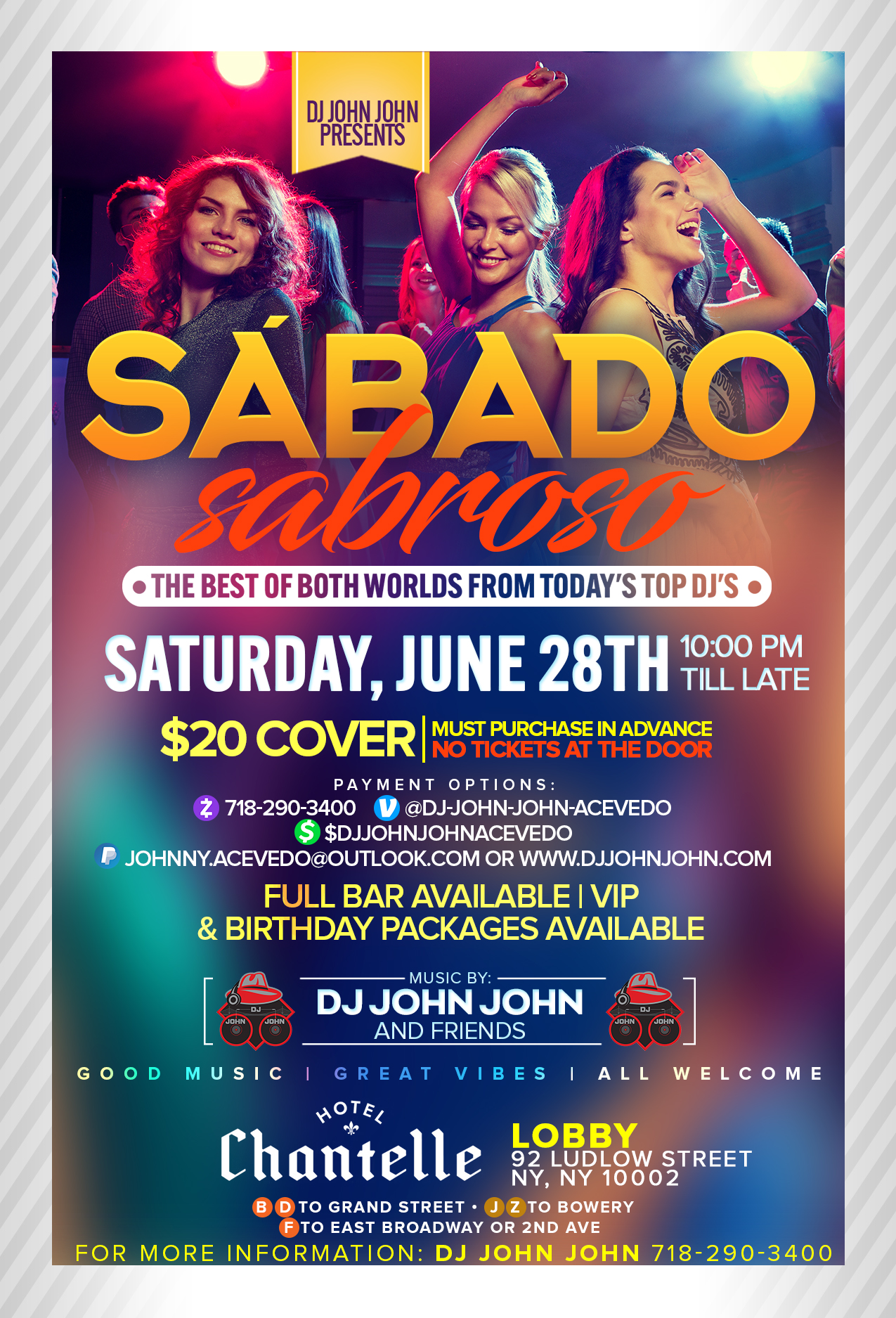 SÁBADO SABROSO "POPUP" at the Hotel Chantelle (Lobby)