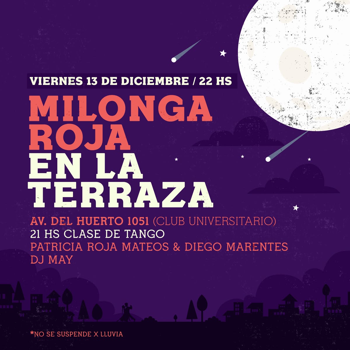 Milonga Roja en la Terraza