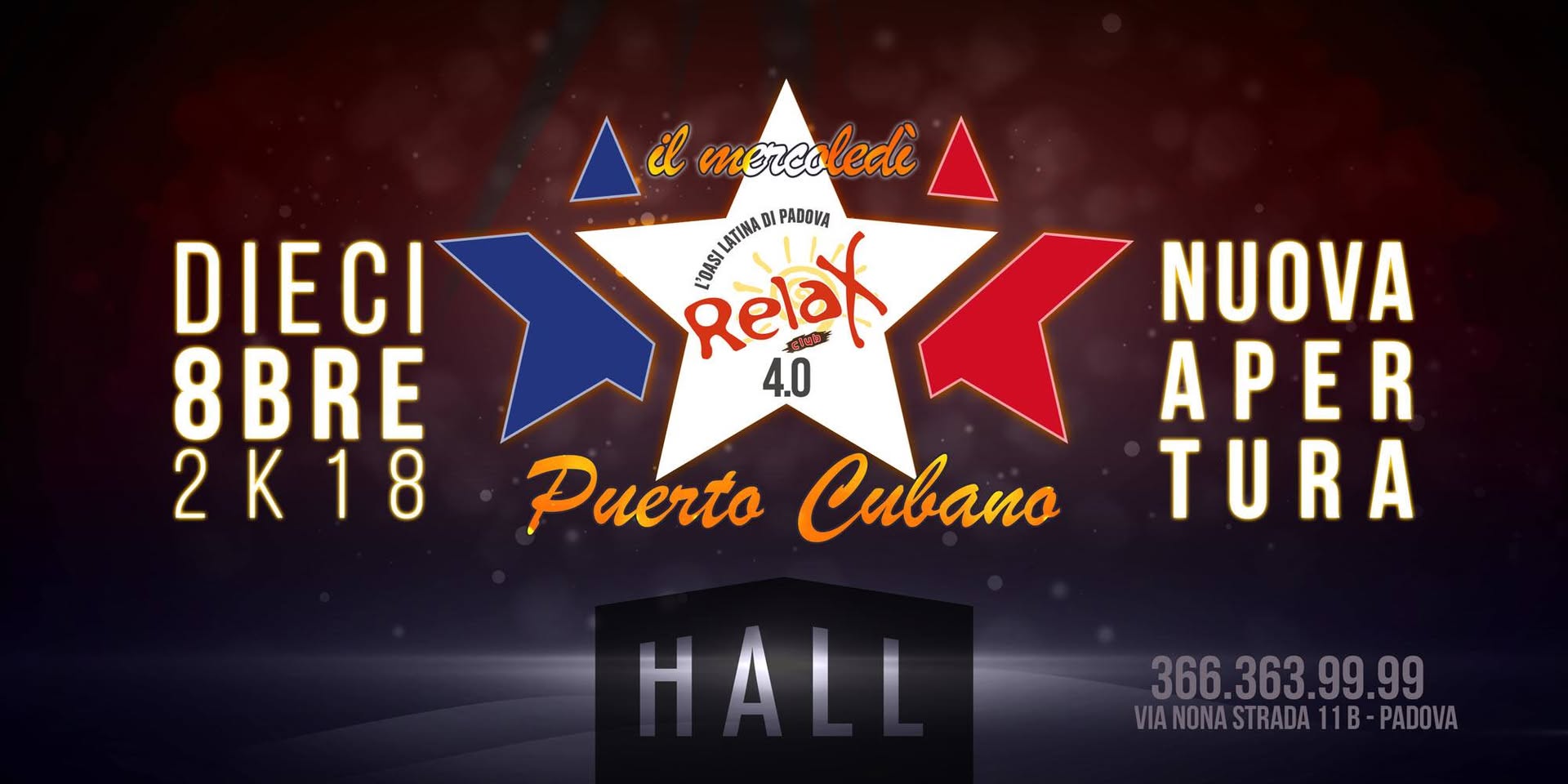 Apertura Mercoledì Puerto★Cubano