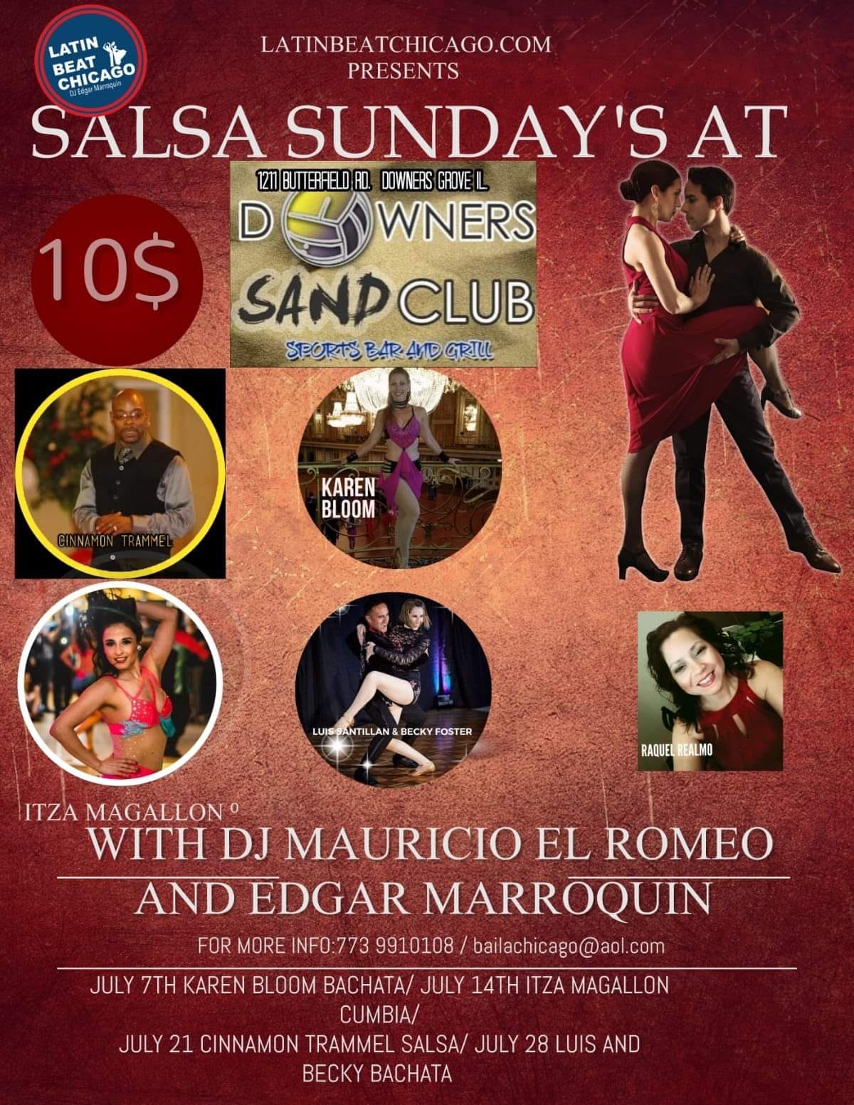 SALSA SUNDAYS AT SAND Club WithCINNAMON TRAMMEL