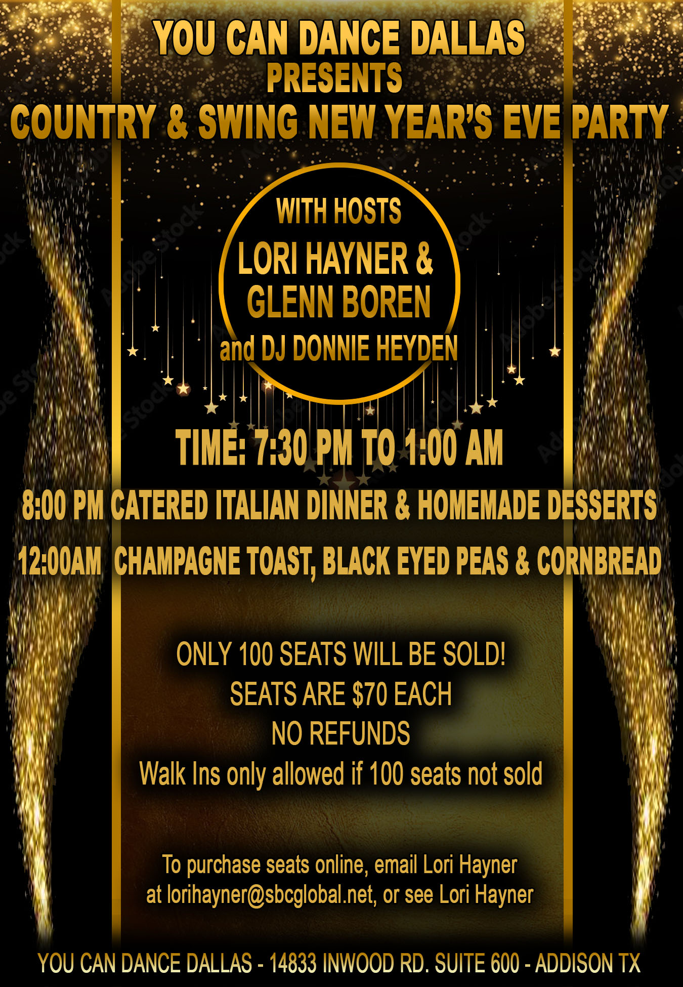 YCDD COUNTRY SWING NEW YEAR'S EVE DANCE PARTY