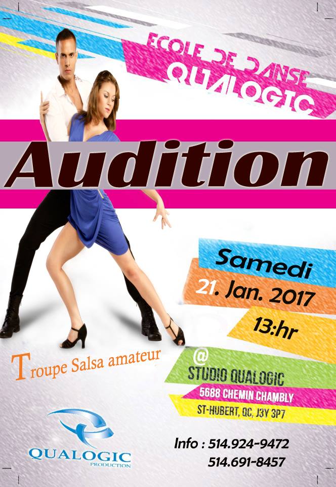 Audition Troupe salsa amateur Qualogic