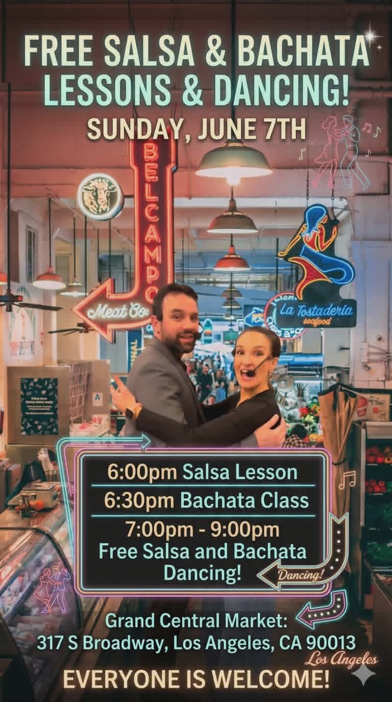 Free Salsa & Bachata at Grand Central Market