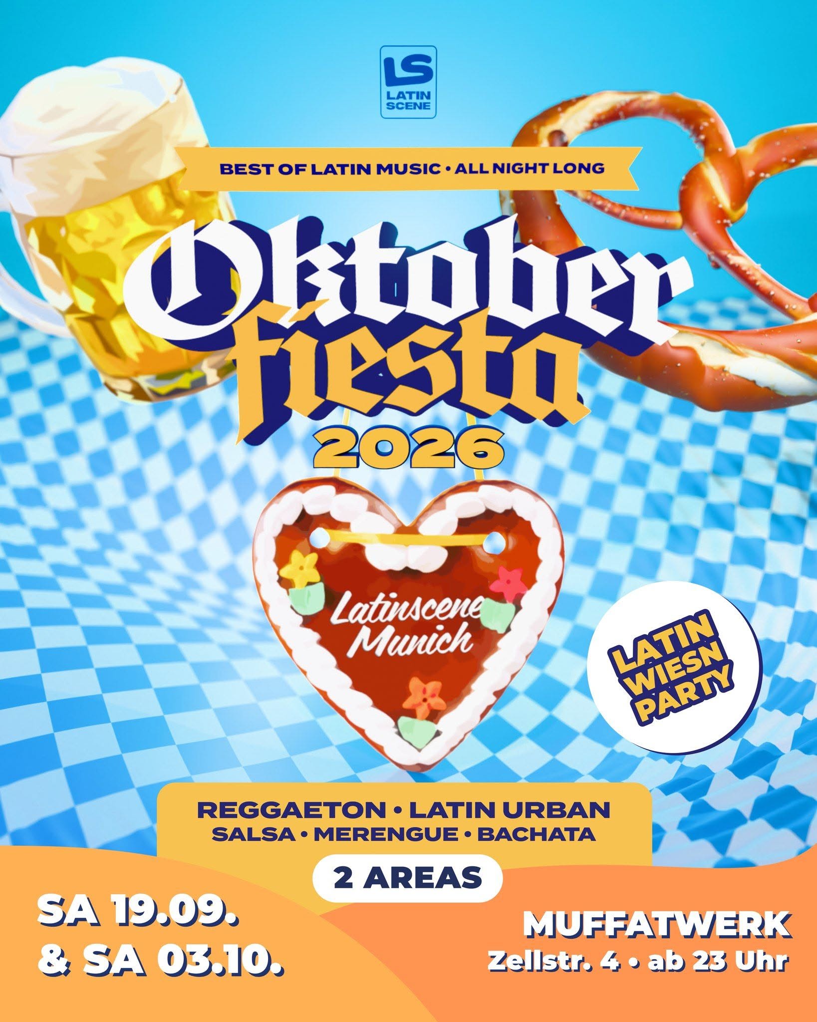 OKTOBER FIESTA @Muffatwerk 2 Areas (Ampere & Muffatcafé)