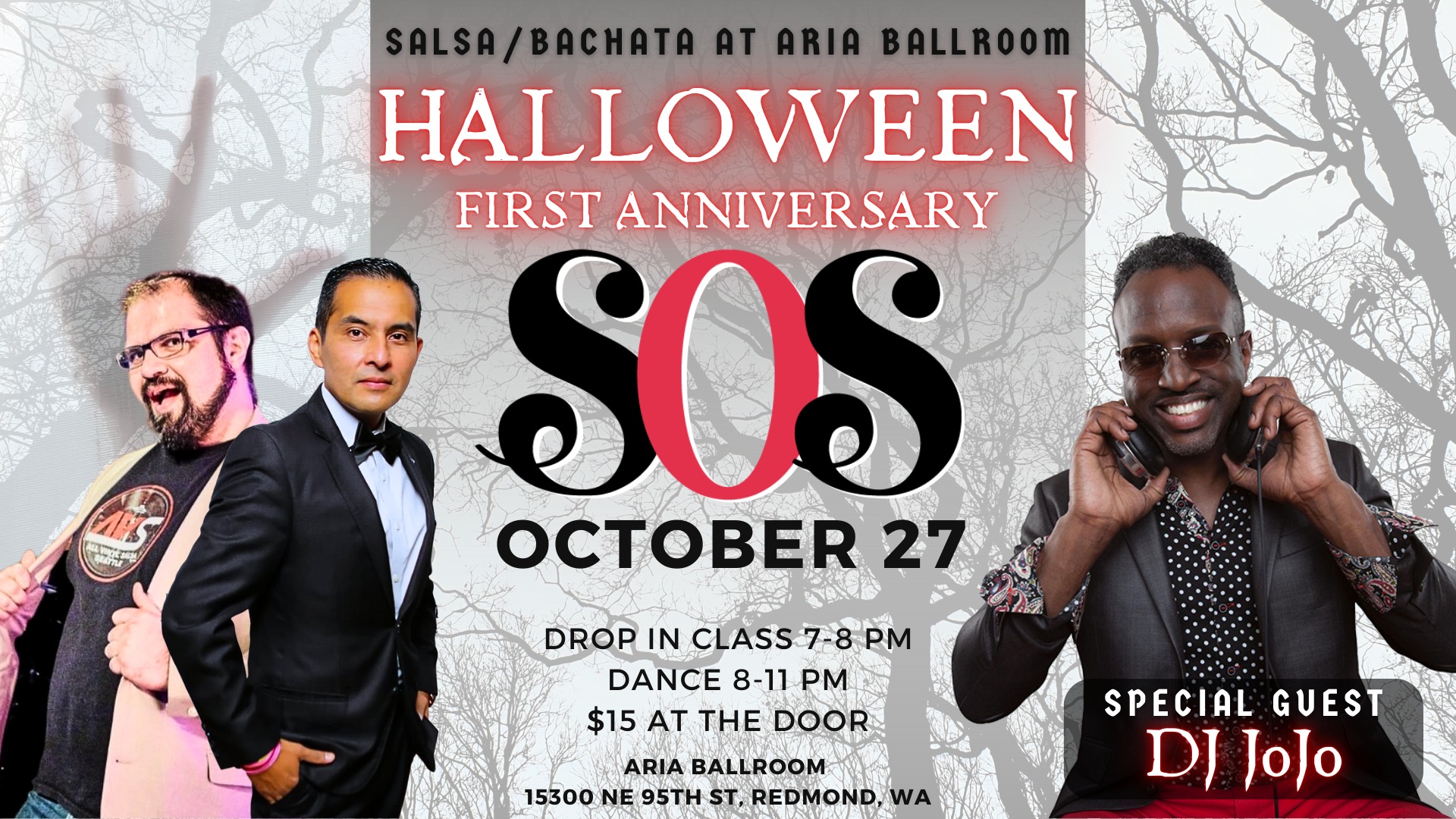 eSOeS - Halloween First Anniversary October 27th Salsa Bachata at Aria Ballroom