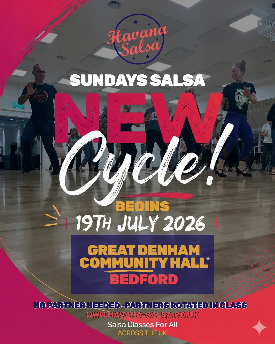 A brand-NEW SALSA CYCLE is officially kicking off in Bedford
