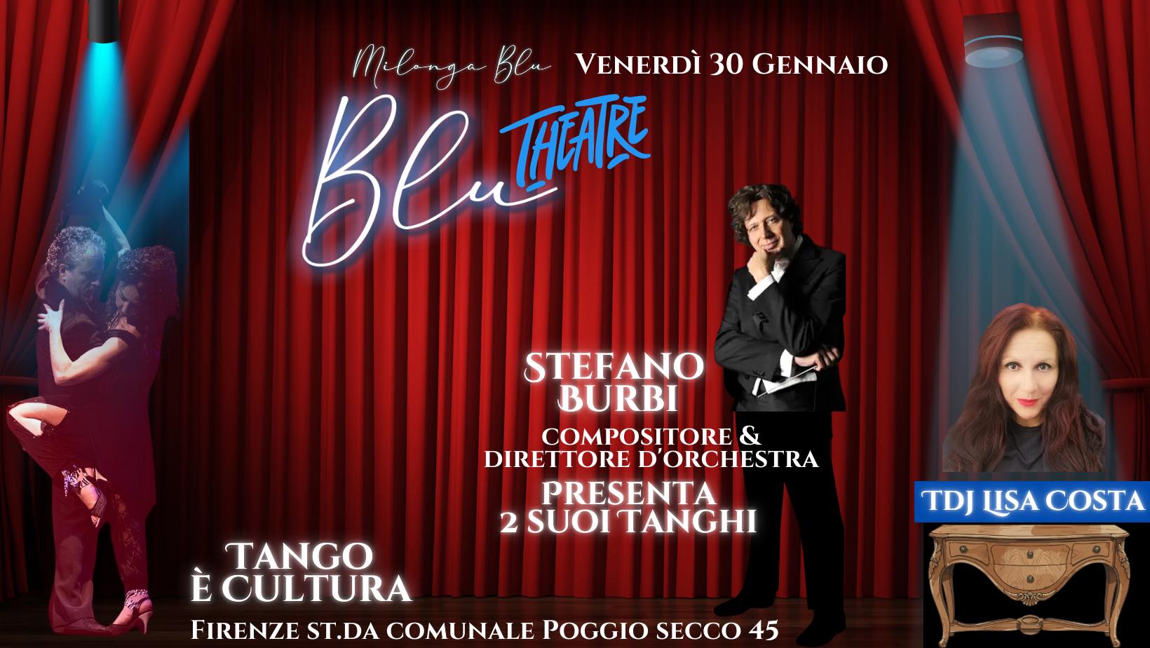 Milonga Blu Theatre ha l’onore di un Grande Ospite