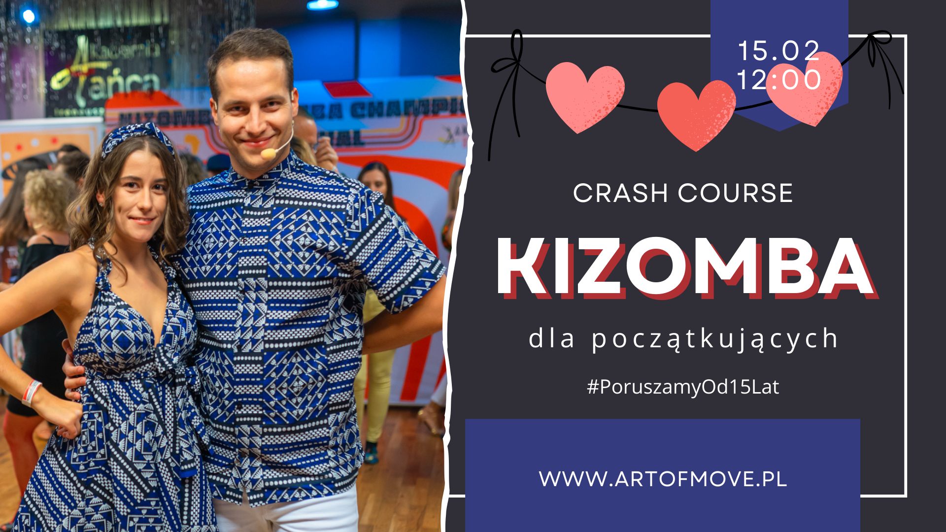Kizomba Crash Course dla początkujących 15.02 Art of Move