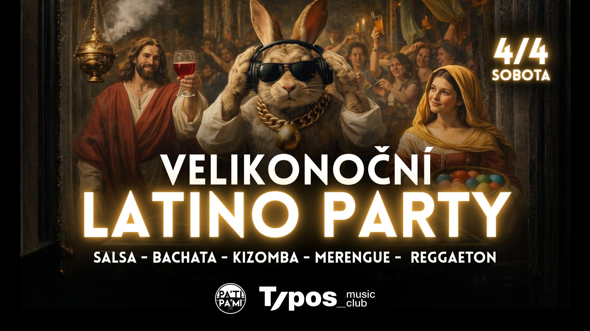 VELIKONOČNÍ LATINO PARTY - PATI PAMI - TYPOS BRNO 4.4.