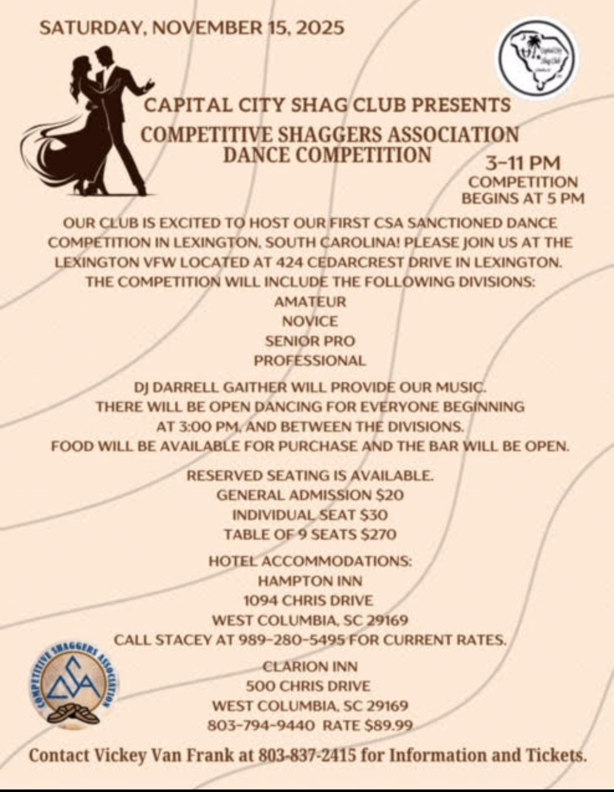 Capital City Shag Club CSA Contest