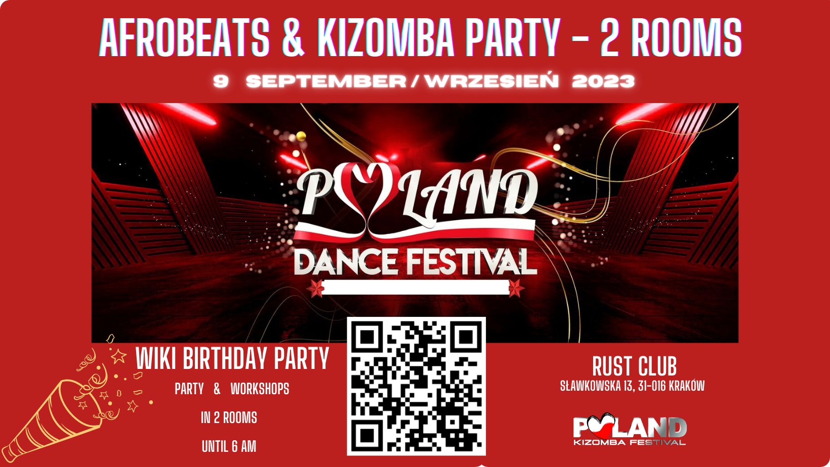 Kizomba & Afrobeats Party 2 Rooms WIKI Birthday party PROMO Party Poland Kizomba Festival