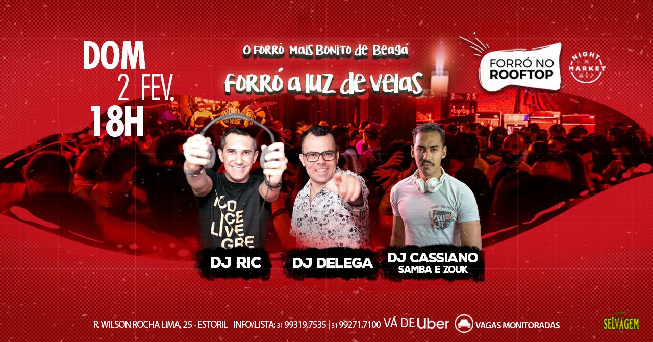 Domingo ✤ Forró No Rooftop ✤ Night Market
