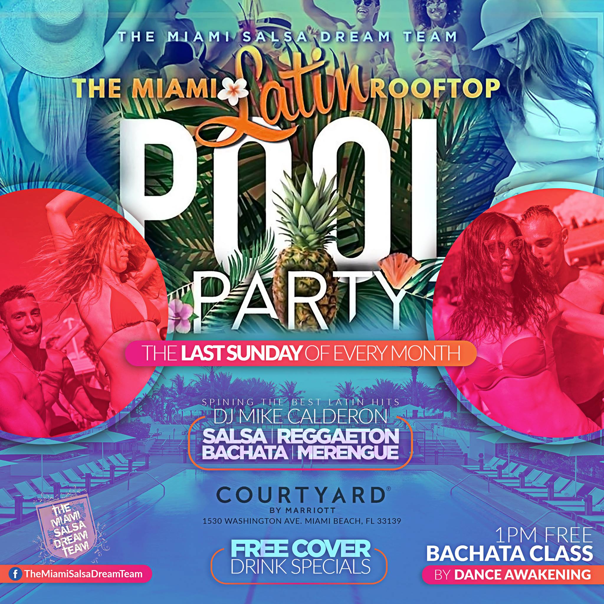 The Miami Latin Rooftop Pool Party