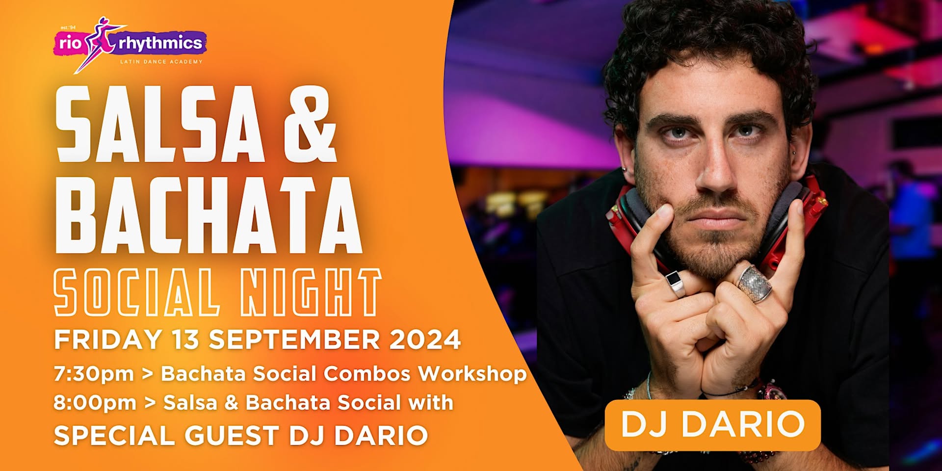 Friday Night Salsa + Bachata Social with Bachata Social Combos Workshop
