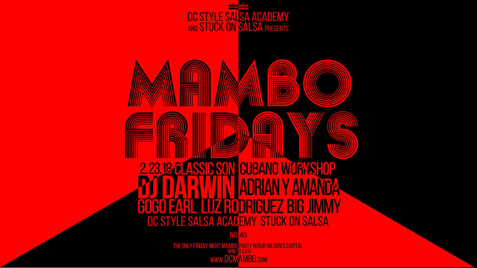 Mambo Fridays! Classic Son Special 2.23.18!