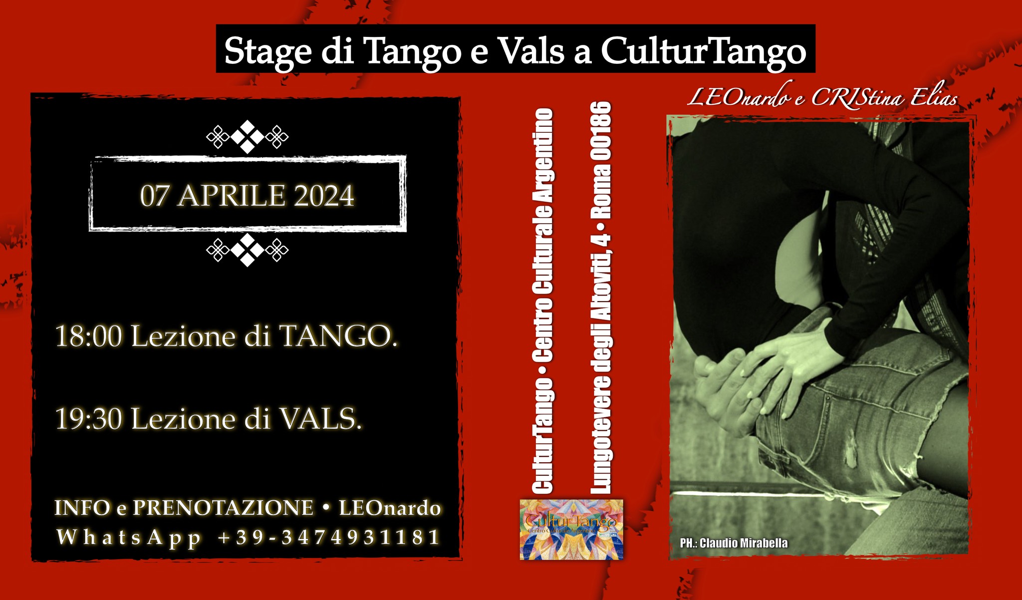 Stage di Tango e Vals a CulturTango