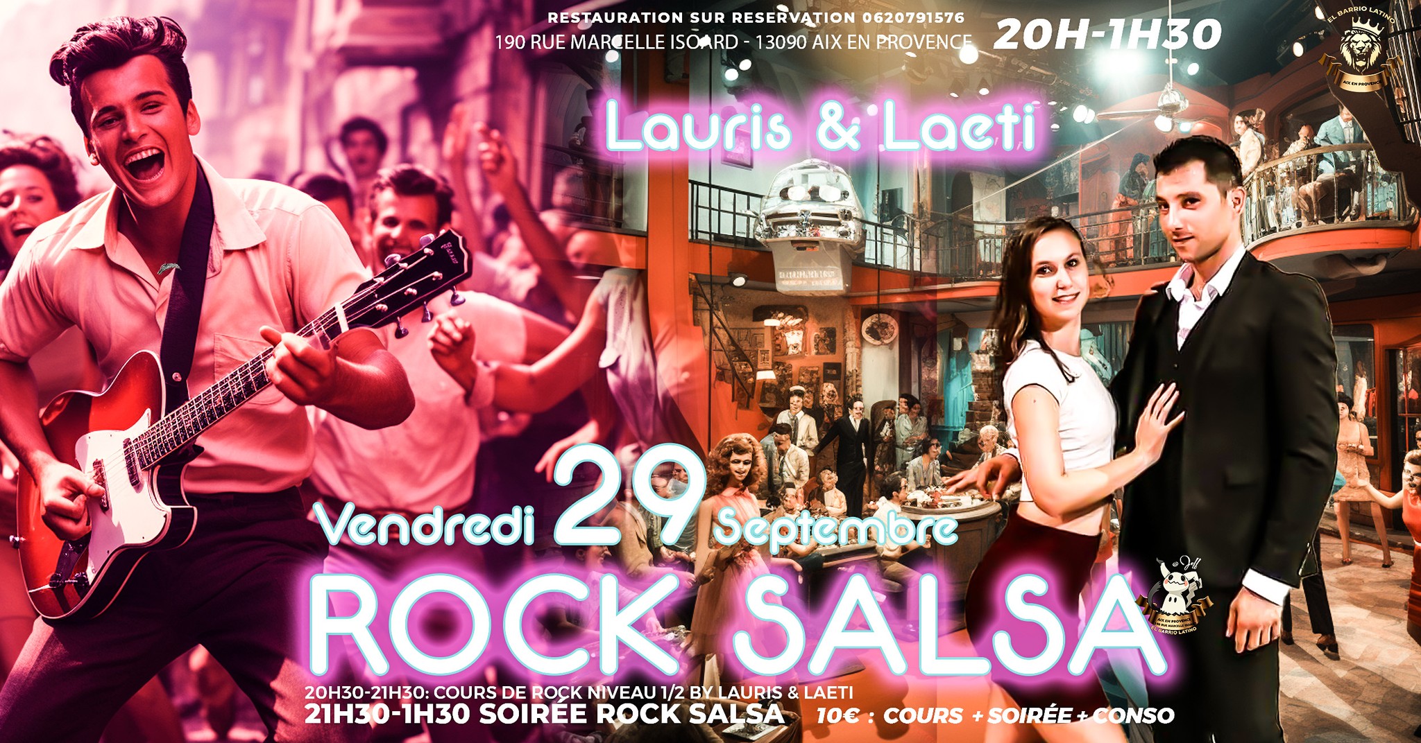 Rock Salsa au Barrio avec Lauris & Laeti Vendredi 29 Septembre
