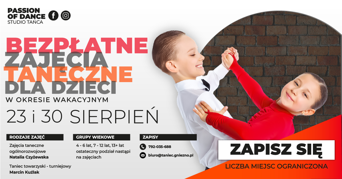 Ruszają zajęcia taneczne dla dzieci - ZAPISZ SWOJE DZIECKO!