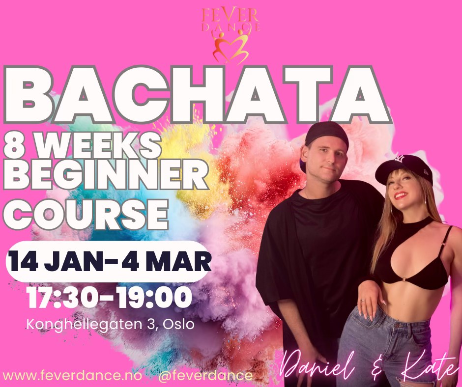 Bachata- 8 weeks Beginner course 14.01-04.03.2026