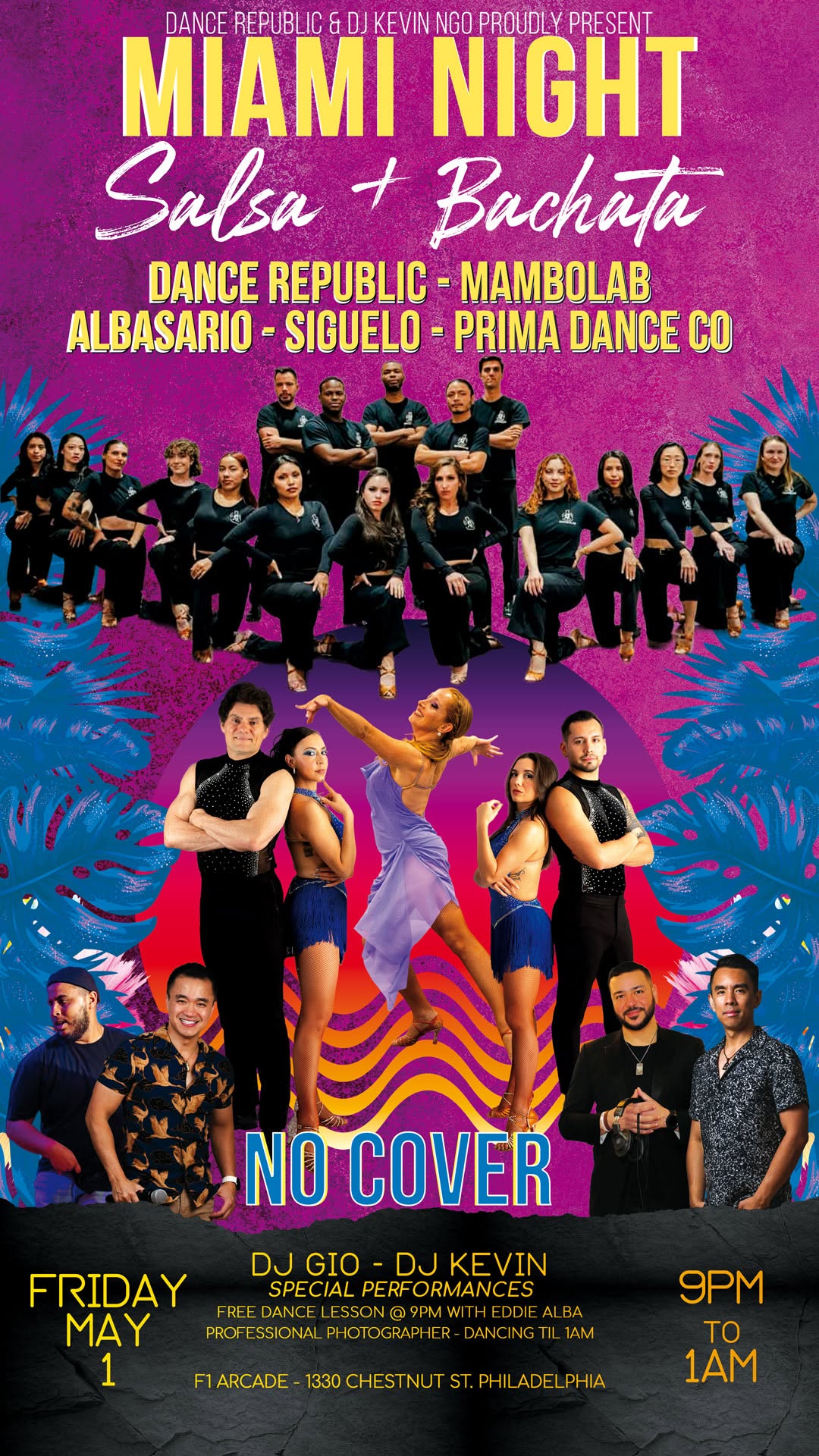 MIAMI NIGHT - SALSA + BACHATA - FREE